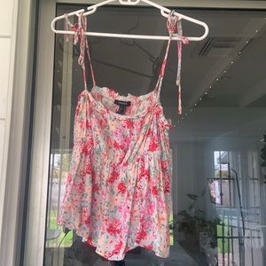 Floral, cute tank top